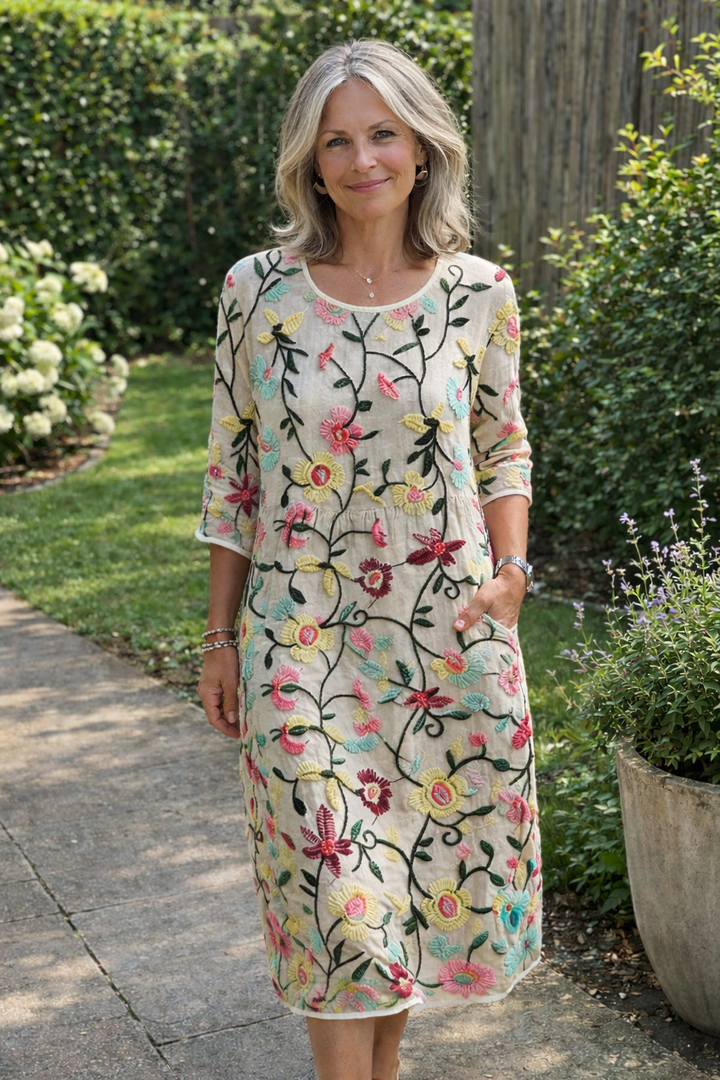 Erica | Elegant Floral Dress