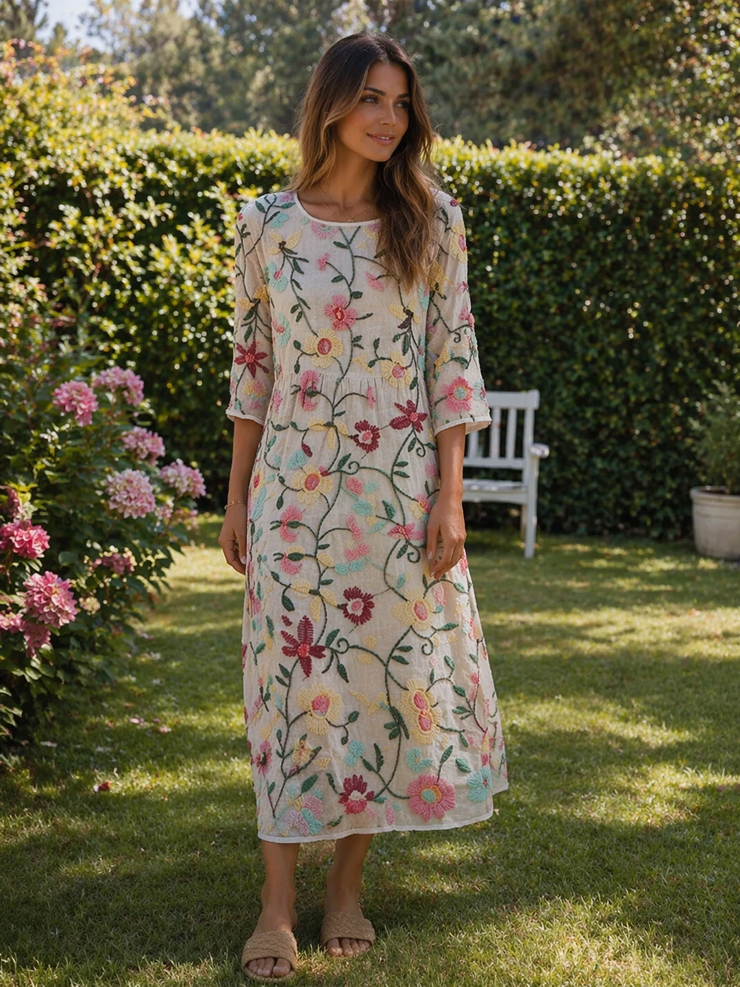 Erica | Elegant Floral Dress